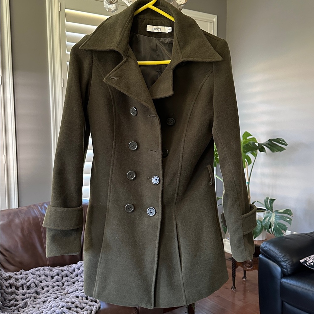 Ricki's Green Wool Blend Coat